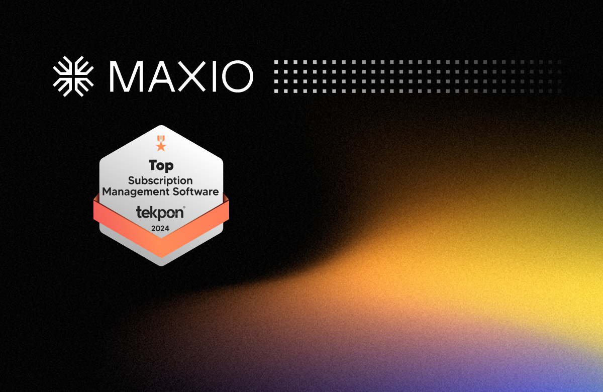 Maxio named one of the best subscription management software in 2024 by Tekpon