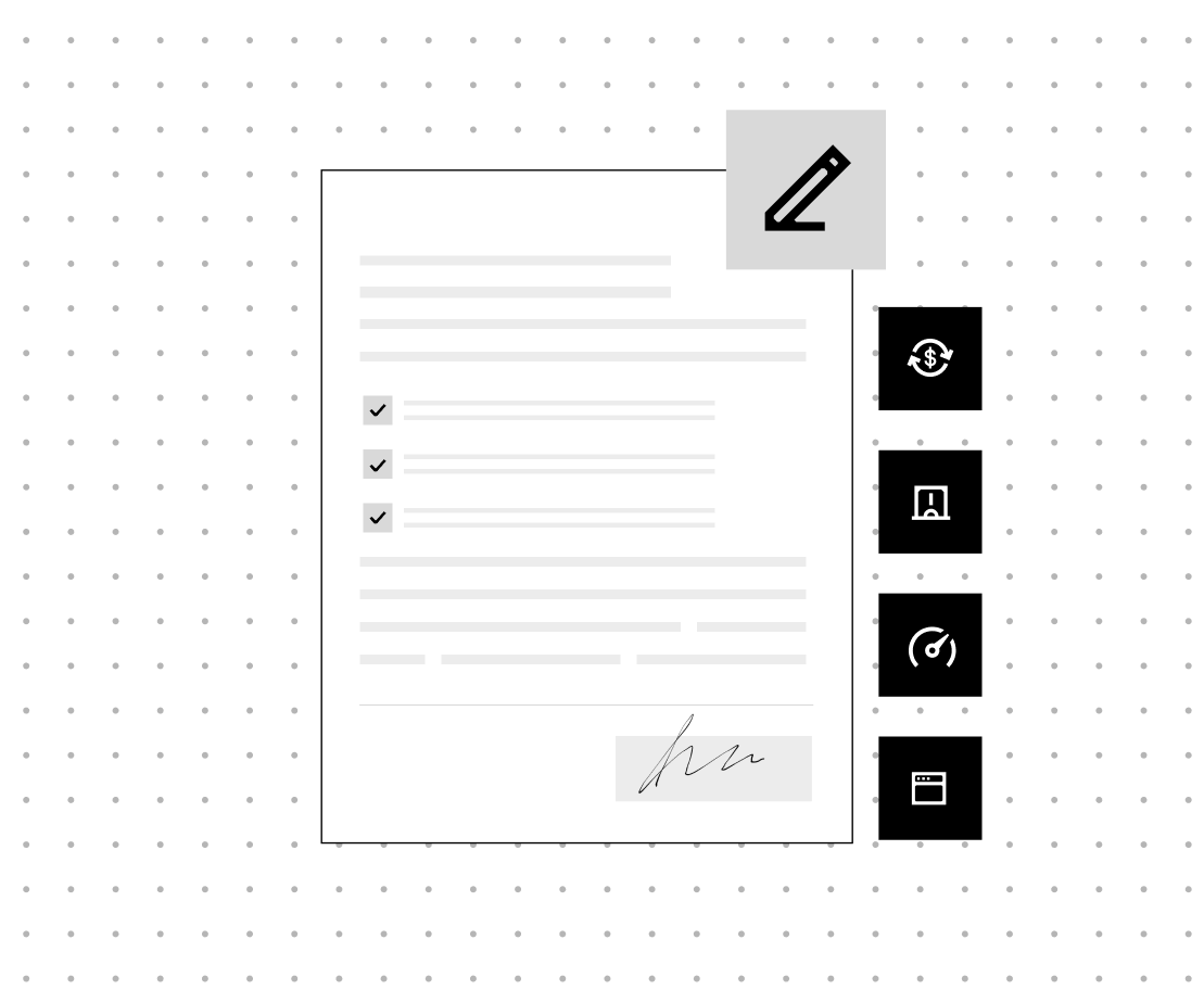 Graphic image_Signed contract_Square