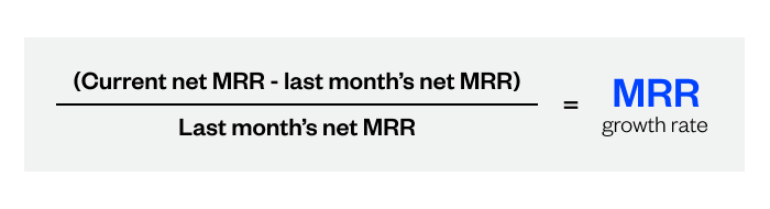MRR Growth Rate calculation
