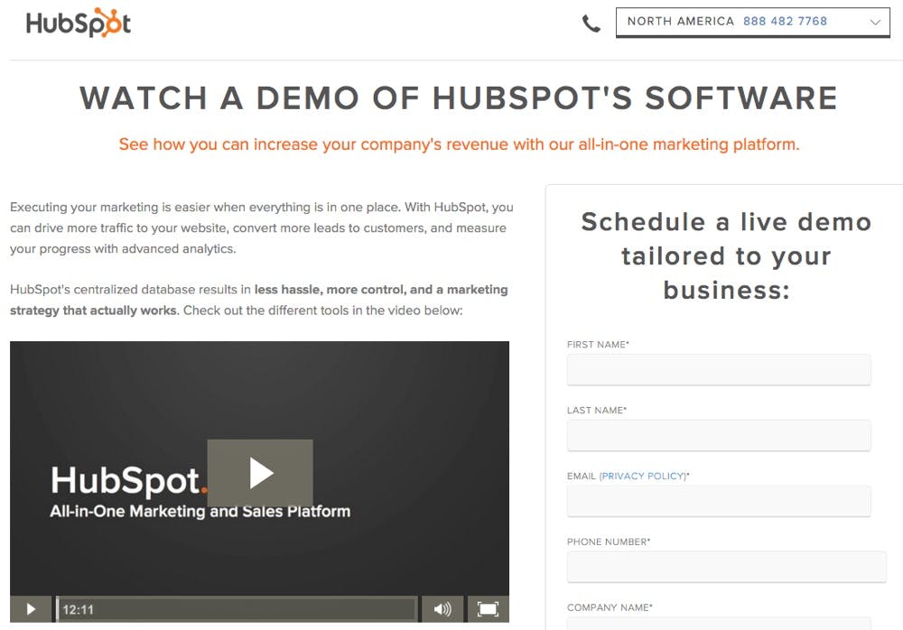 HubSpot Demo Video