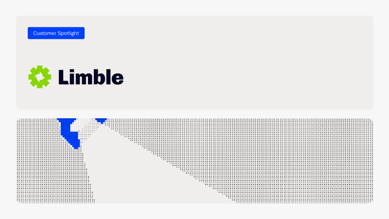 Limbble logo with a green gear icon and bold black text on a white background.