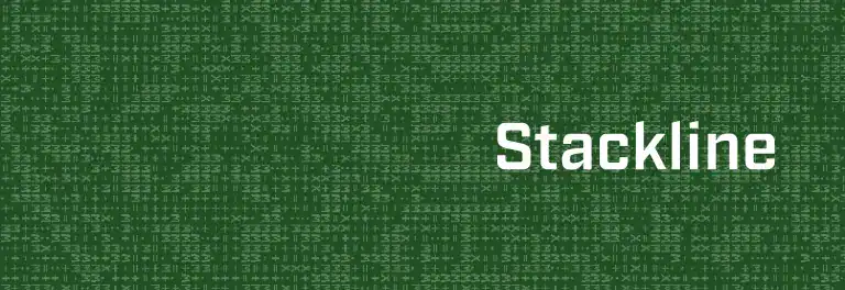 Digital data visualization with green background and white text.