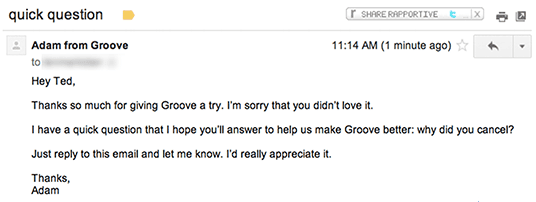 Groove-exit-survey
