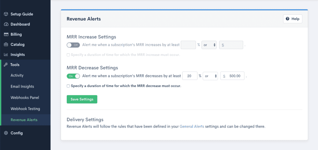 revenue alerts
