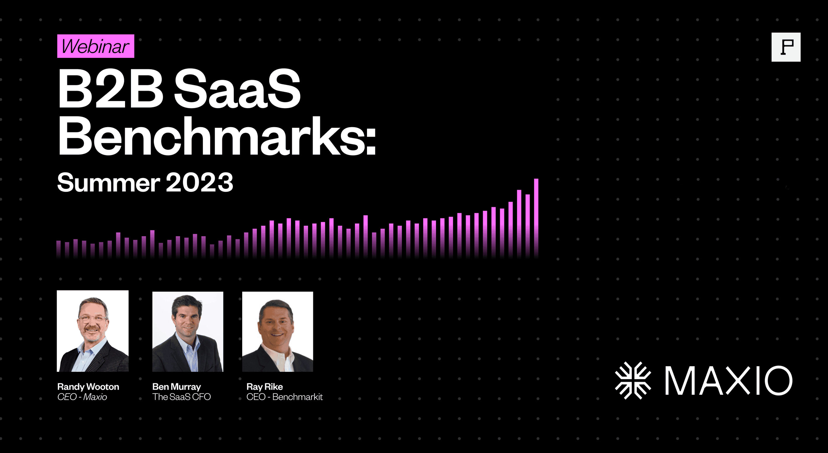 Webinar cover image_B2B SaaS Benchmark webinar