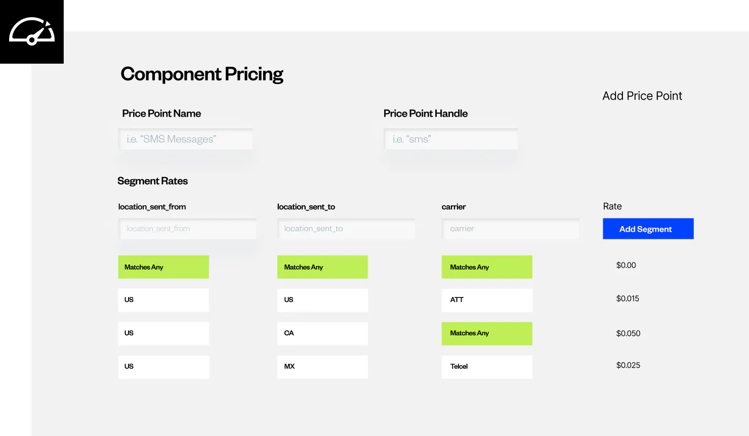 Events based billing