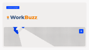 WorkBuzz logo with a star and bold text on a light background.