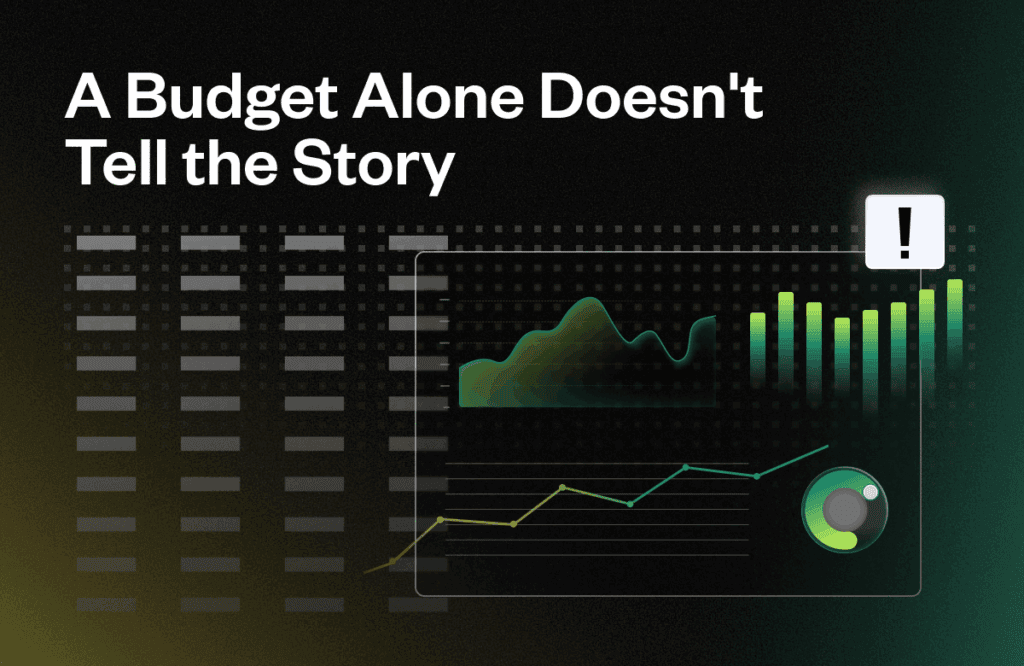 Financial graph illustrating common budgeting mistakes and their impact.