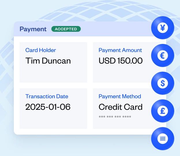 Accept payments with Maxio’s built-in payment gateway