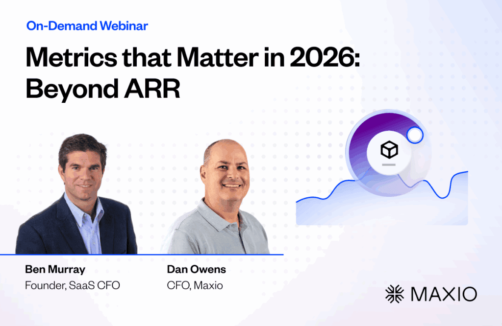On-demand webinar discussing key business metrics for 2026 beyond ARR.