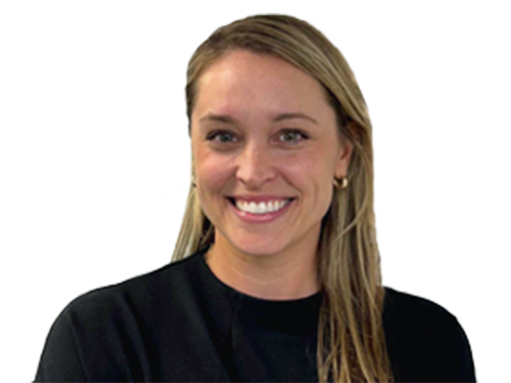 A woman in a black top