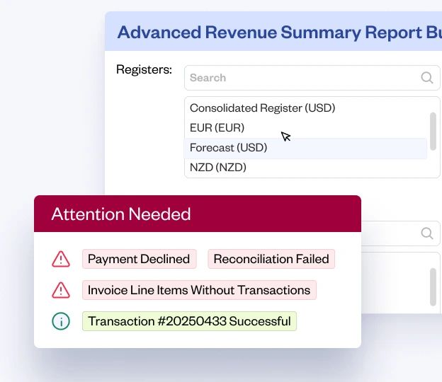 Monitor payments in real time with built-in reporting