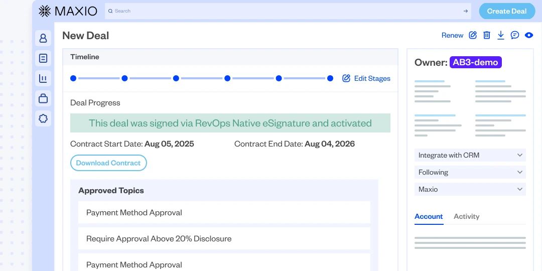 One workflow from quote to cash