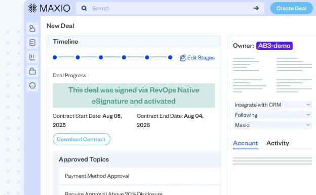 One workflow from quote to cash
