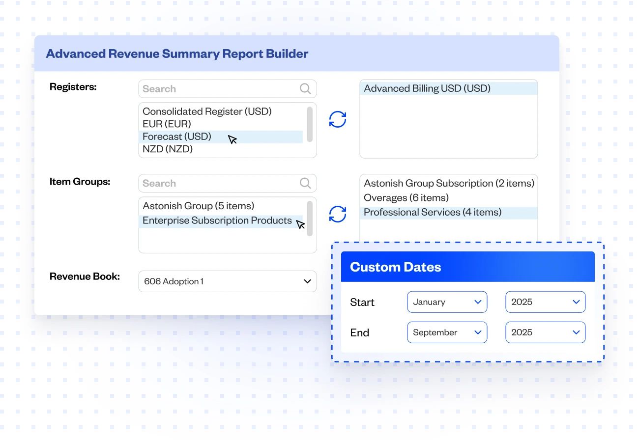 Update contract terms and generate reports