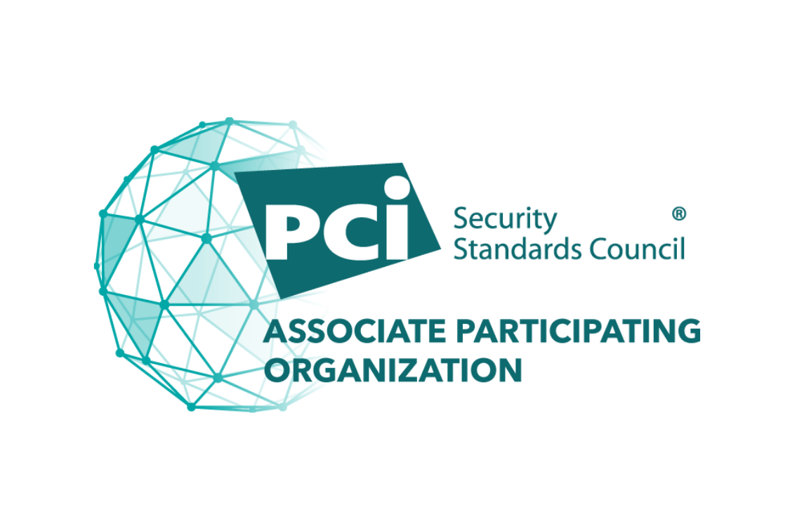 A green logo that says PCI Security Standards Council Associate Participating Organization