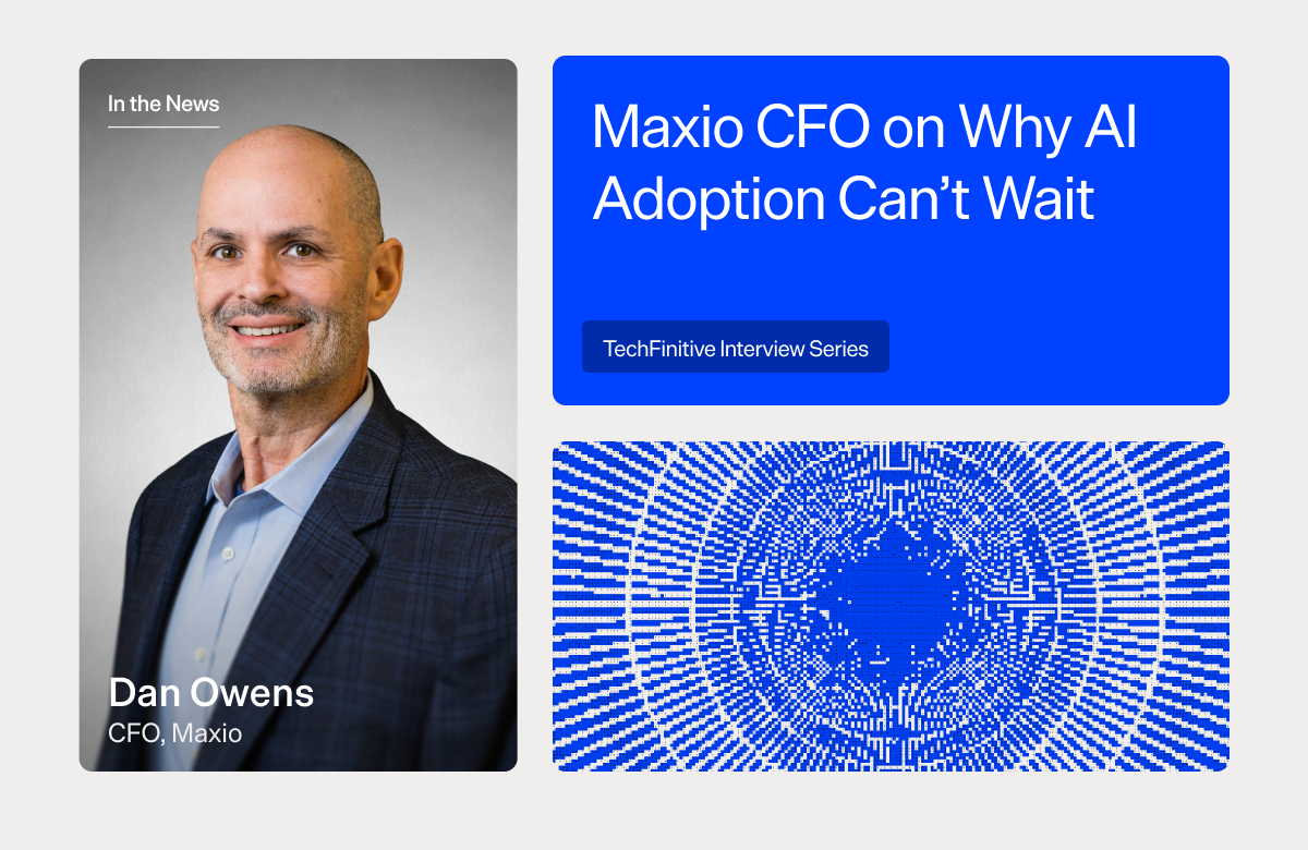 CFO Dan Owens from Maxio talks about AI adoption in finance and technology sectors.