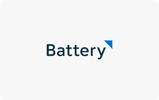 Maxio Battery logo with a blue triangle and text.