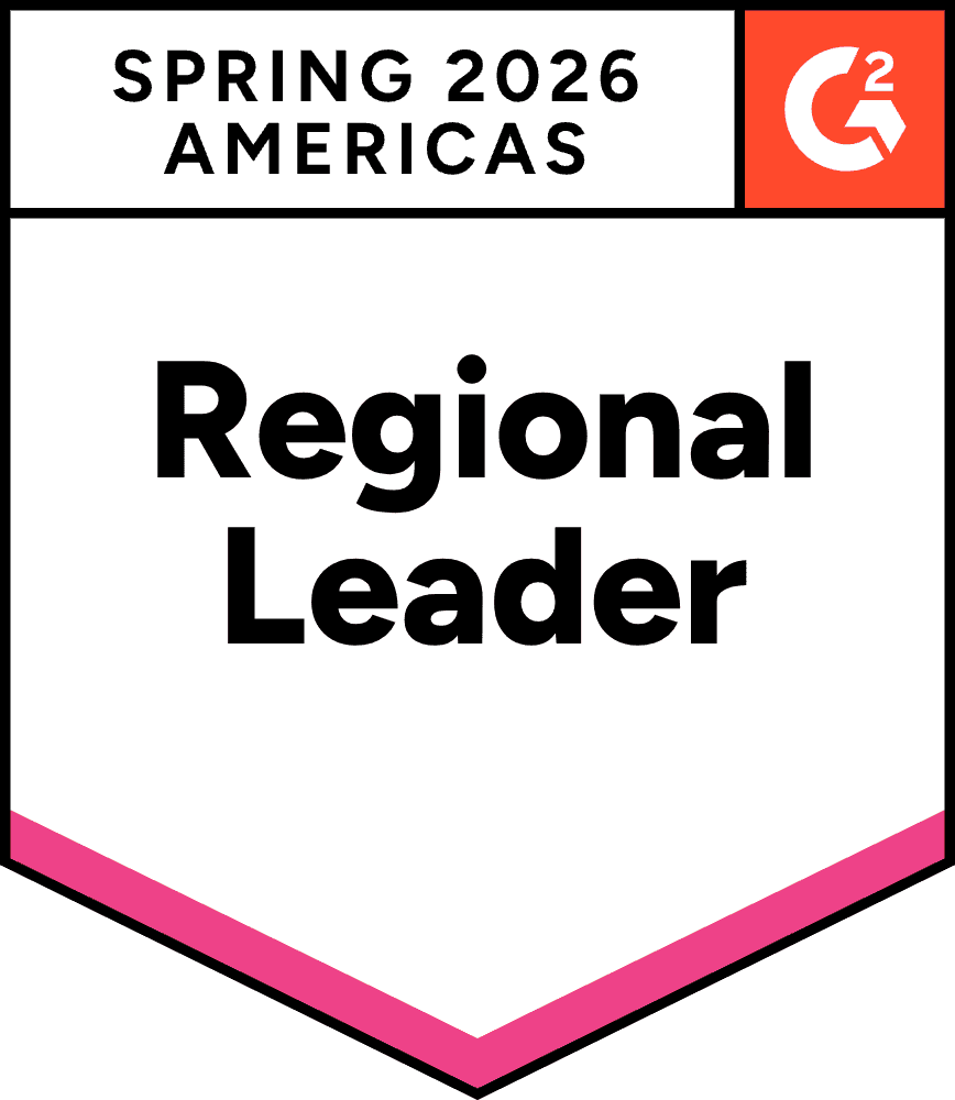 Maxio regional leader award badge for Spring 2026 Americas.