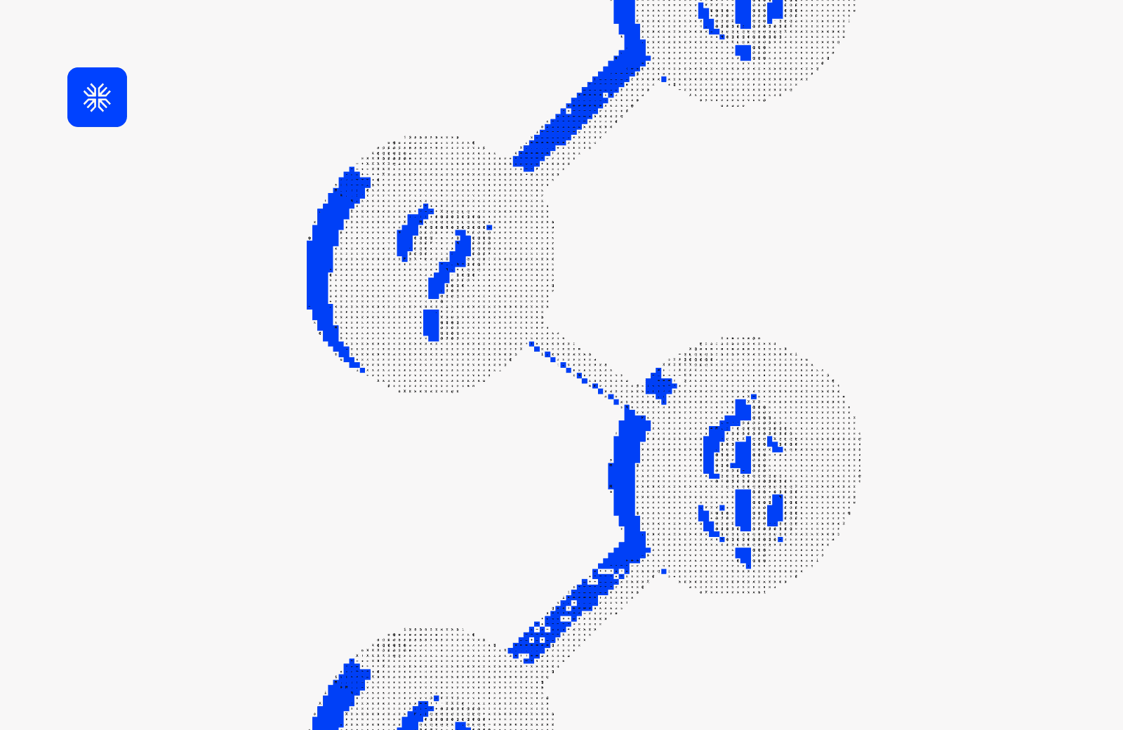 Digital network diagram with interconnected nodes and question marks.