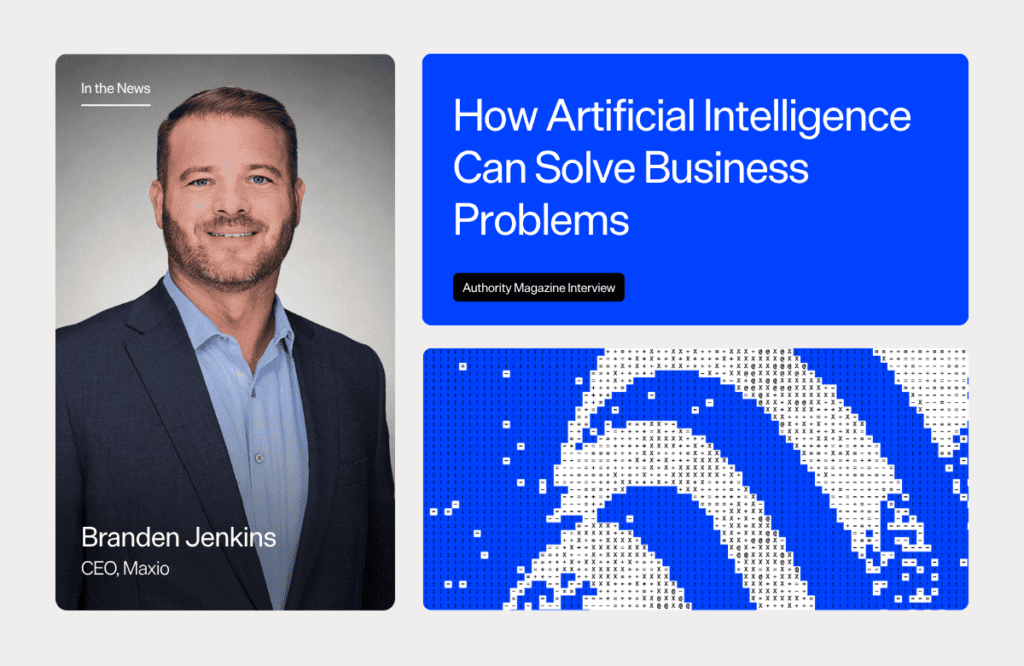 Branden Jenkins, CEO of Maxio, in a professional portrait for AI and business solutions.
