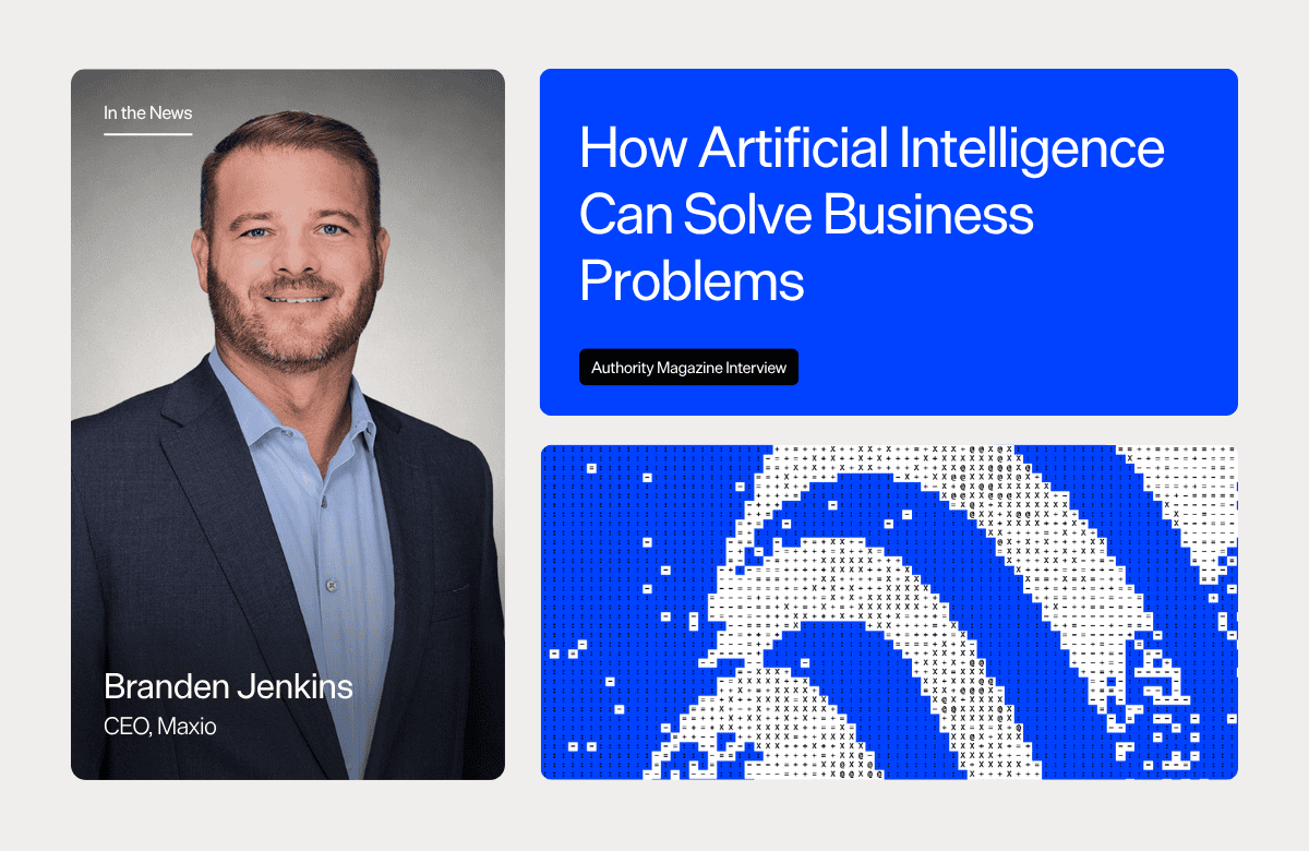 Branden Jenkins, CEO of Maxio, in a professional portrait for AI and business solutions.