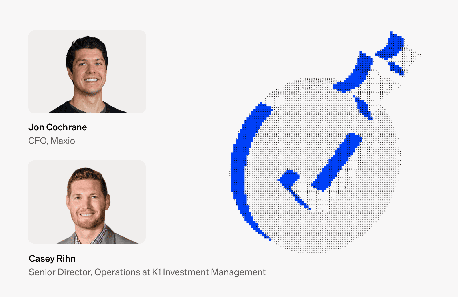 Maxio webinar featuring Jon Cochrane and Casey Rihn on AI in finance.